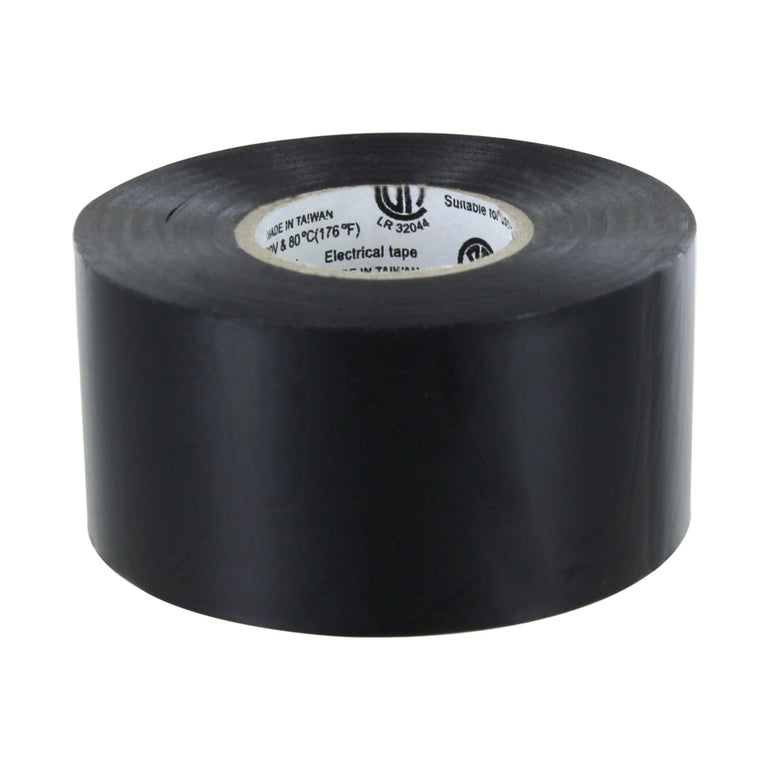 Rugged Blue M809 Electrical Tape All Weather-All Temperature, Flame retardant and U/L Listed, Black, 7 mil, 1.5in x 66ft