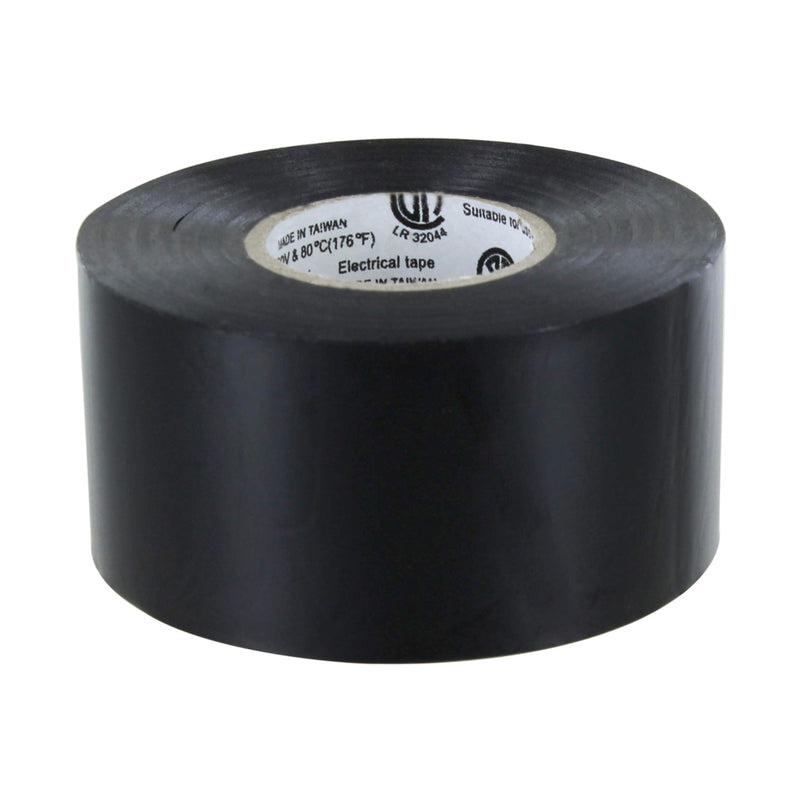 Rugged Blue M809 Electrical Tape All Weather-All Temperature, Flame retardant and U/L Listed, Black, 7 mil, 1.5in x 66ft