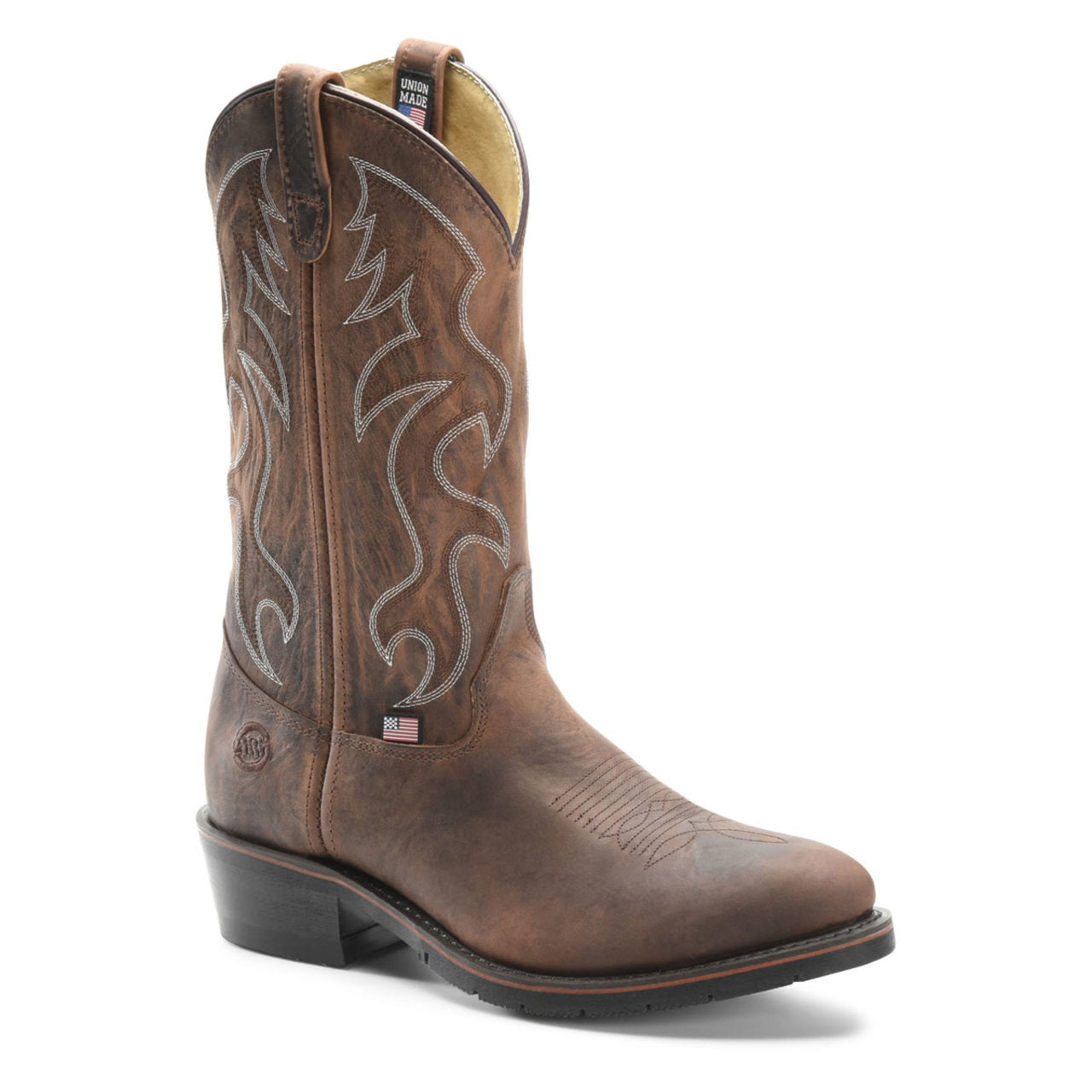 Double-H Men's Robert 12" Western Steel Toe Boots, 2282, Brown