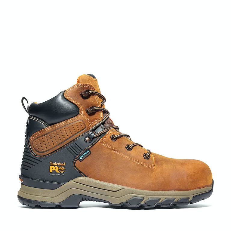 Timberland PRO Men's Hypercharge 6" Waterproof EH Composite Toe Work Boots, TB1A1RVS214, Brown