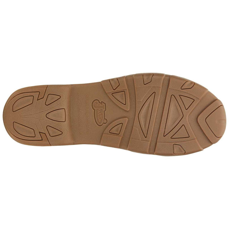 Justin Men's Cappie 4" EH Alloy Toe Shoes, SE242, Tan