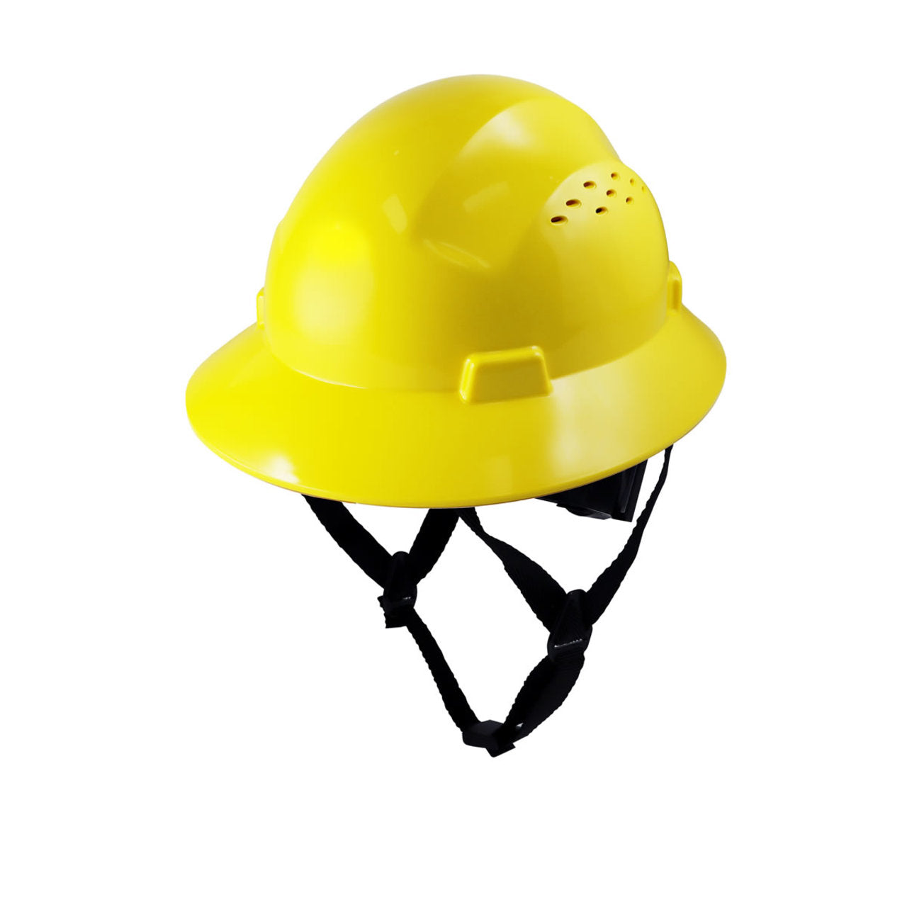 General Electric Vented Full Brim Hard Hat 4-Point Ratchet Suspension - GH328