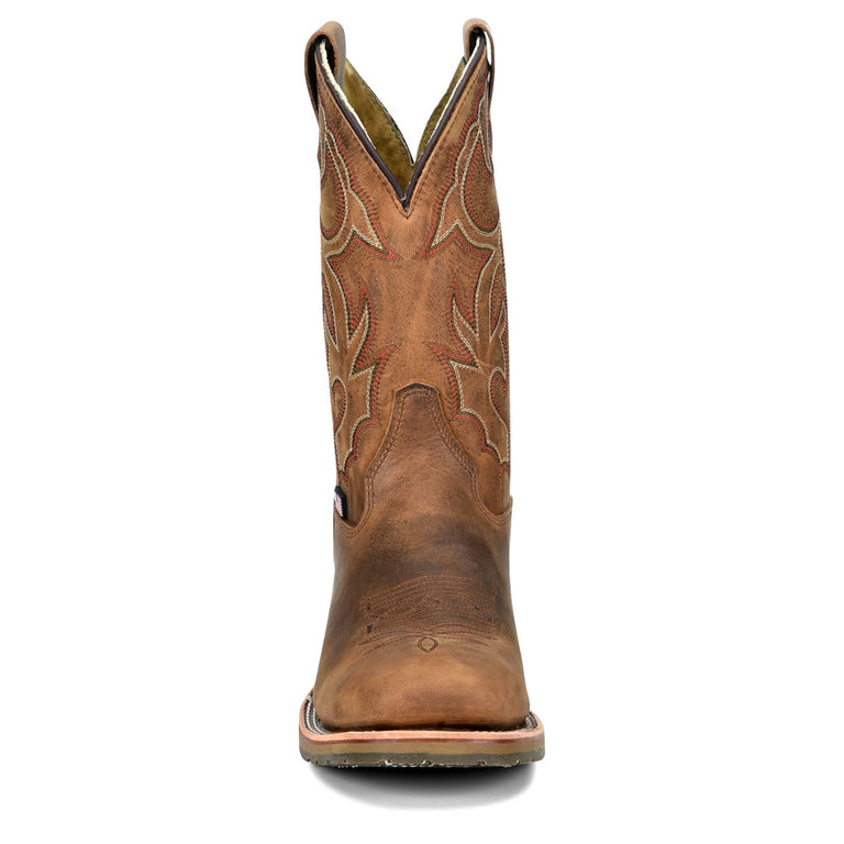 Double-H Men's Anton 11" Roper Steel Toe Boots, DH4637, Brown