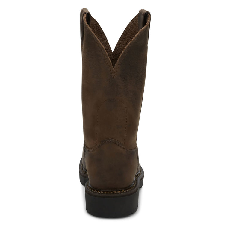 Justin Men's Balusters 11" EH Steel Toe Boots, 4445, Brown