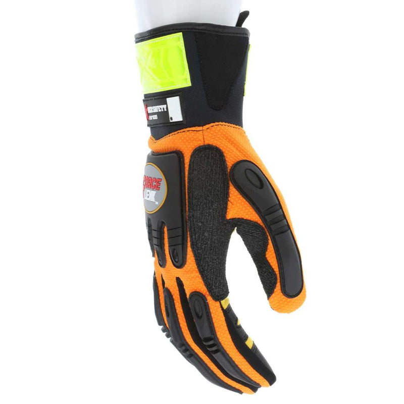 MCR Safety HV100 High-Vis Kevlar Padded Work Gloves - Single Pair