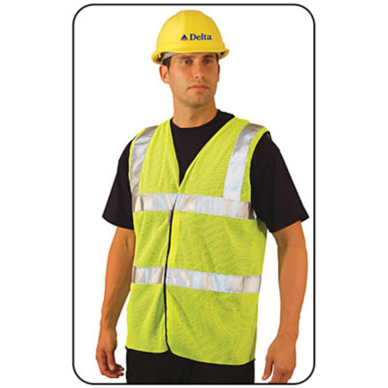 OccuNomix Type R Class 2 High-Vis Dual Stripe Mesh Safety Vest - LUX-SSCOOLG