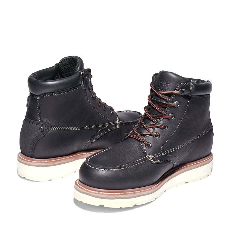 Timberland PRO Men's Gridworks 6" Waterproof EH Soft Toe Work Boots, TB1A29UP0011, Black
