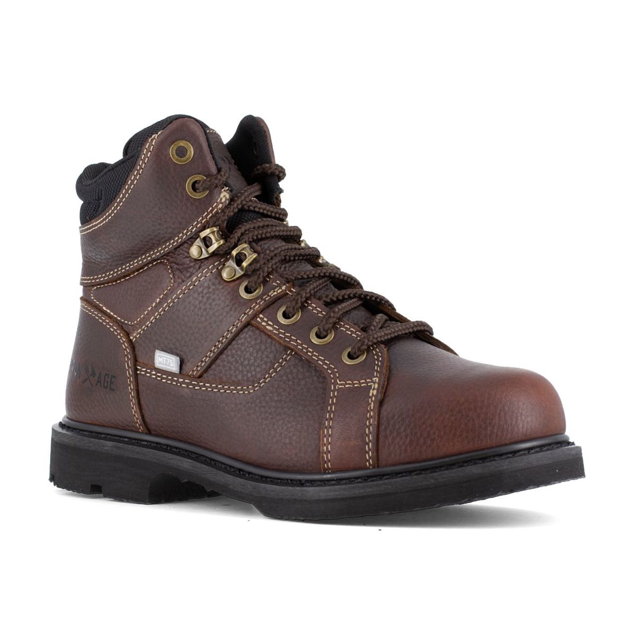 Iron Age Men's Groundbreaker 6" EH Cushguard Met-Guard Steel Toe Work Boots, IA5021