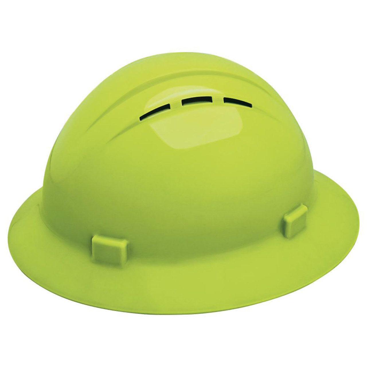 Delta Plus Americana Vented Full Brim Hard Hat, 4-Point Ratchet Suspension
