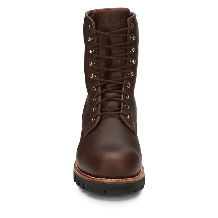 Chippewa Men's Paladin 8" Logger EH Waterproof Insulated Steel Toe Boots, 73060, Brown