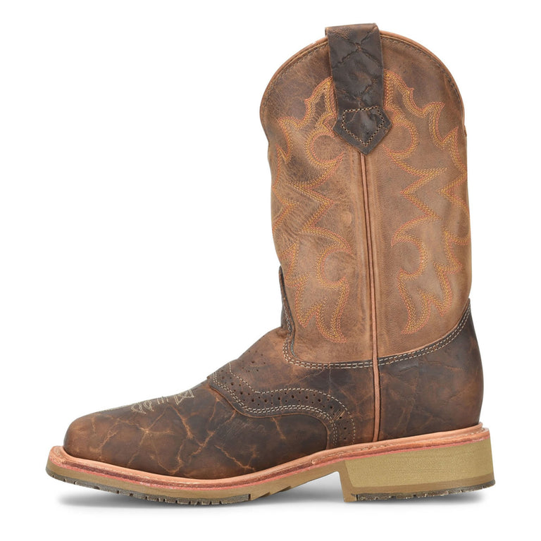 Double-H Men's Baker 11" Roper EH Steel Toe Boots, DH4671, Brown