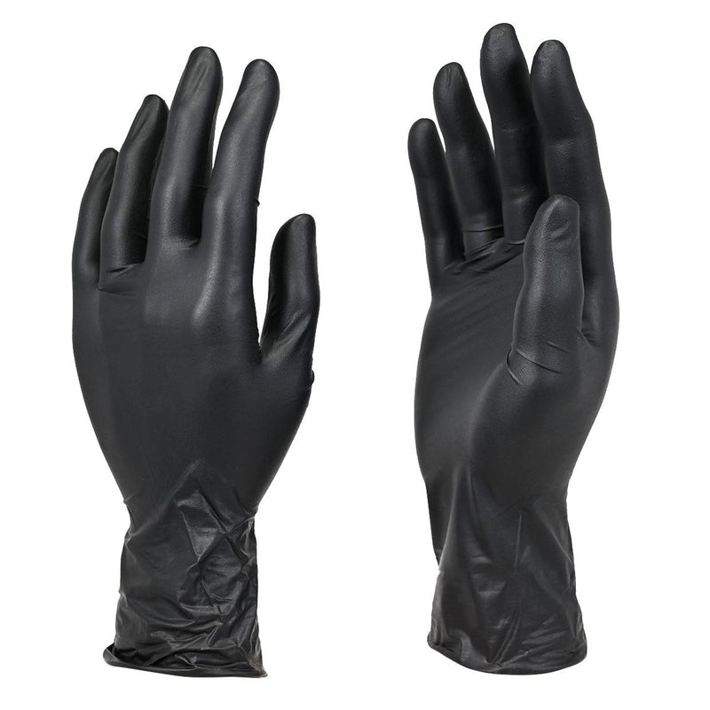 DASH Black Maxx Nitrile Disposable Exam Grade Disposable Gloves, Black, 5 mil, Box of 100