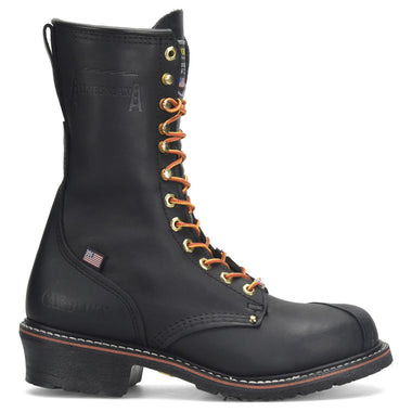 Carolina Men's Linesman 10" EH Steel Toe Boots, 1905, Black Oiltan
