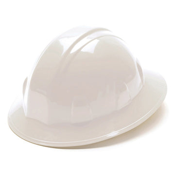Pyramex SL Series Full Brim Hard Hat 4-Point Ratchet Suspension