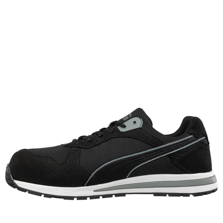 Puma Safety Women's Frontside Low SD Composite Toe Shoes, 643185,  Black/Grey