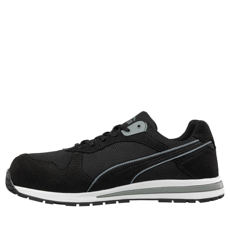 Puma Safety Women's Frontside Low SD Composite Toe Shoes, 643185,  Black/Grey