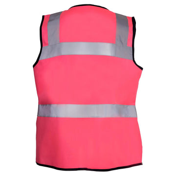 Safety Girl Women's Non-ANSI Pink Safety Vest, Hi-Vis Pink