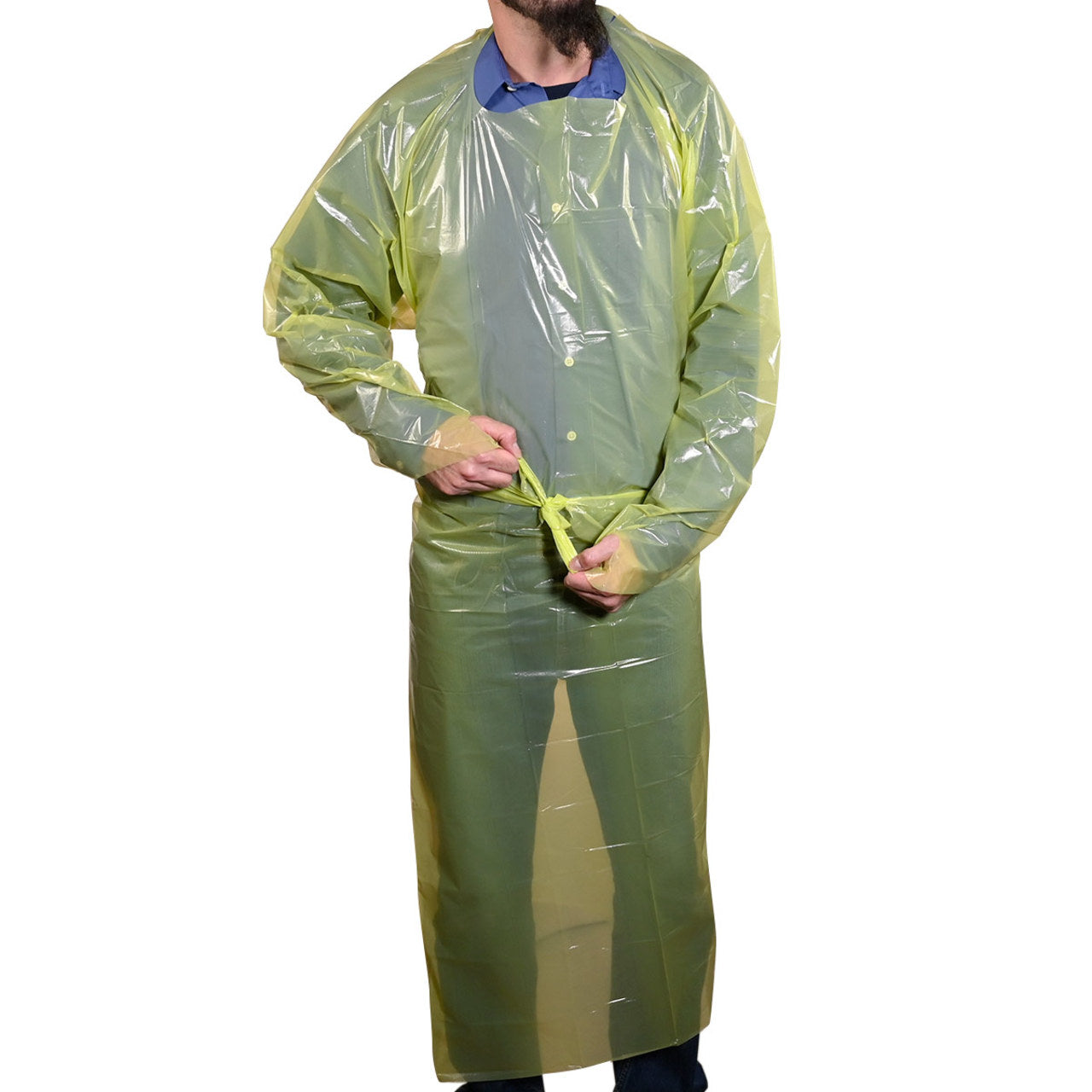 UMBO 47" Polyethylene CPE Gown with Thumb Loops - H232 - Pack of 10