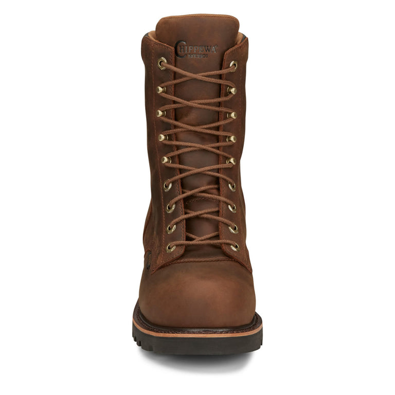 Chippewa Men's Valdor 8" Logger EH Waterproof Composite Toe Boots, 73236, Tan