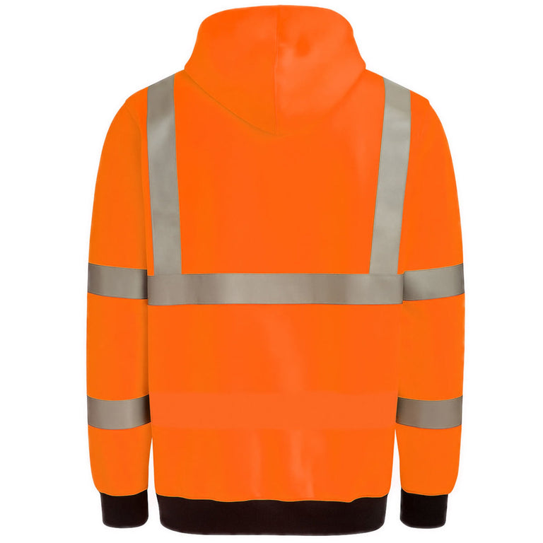 OccuNomix Type R Class 3 High-Vis Zip Hooded Sweatshirt - LUX-SWT3HZ