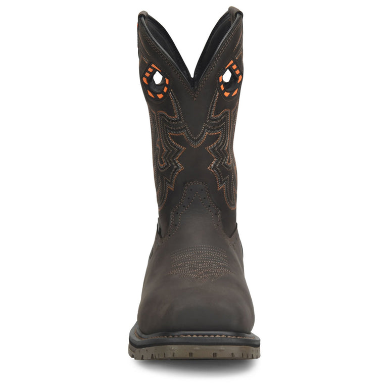 Phantom Rider Men's Bruner 11" EH Met-Guard Composite Toe Boots, PH5011, Dark Brown