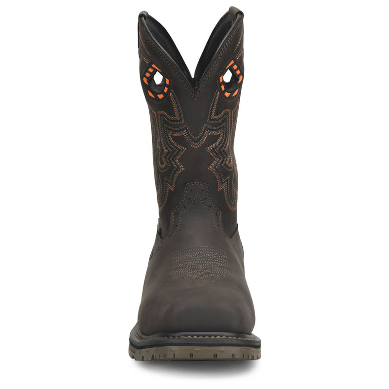 Phantom Rider Men's Bruner 11" EH Met-Guard Composite Toe Boots, PH5011, Dark Brown