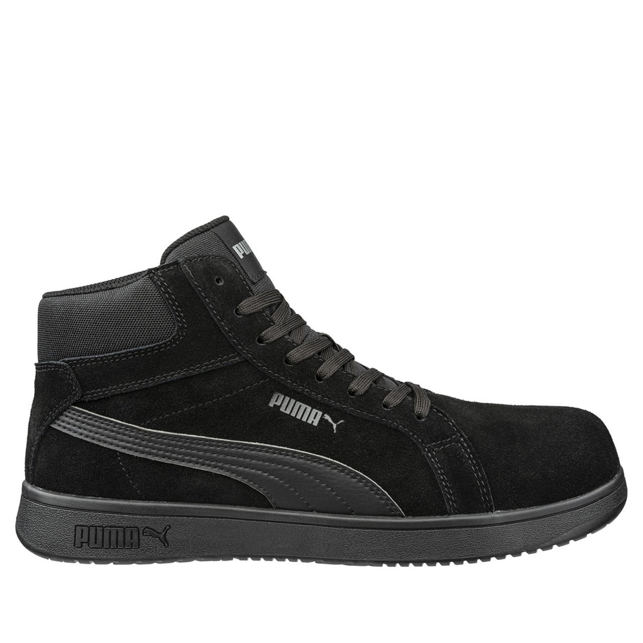 Puma Safety Women's Iconic Mid EH Composite Toe Shoes, 630315, Black