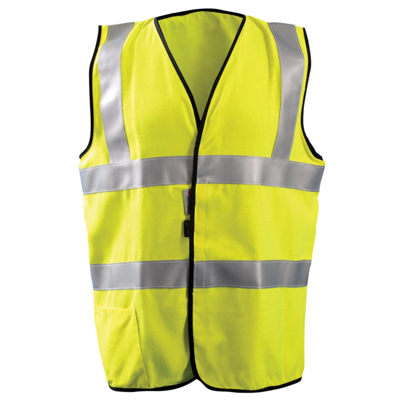 Occunomix Type R Class 2 Hi-Vis Dual Stripe Flame Resistant Safety Vest, FR-VM1122