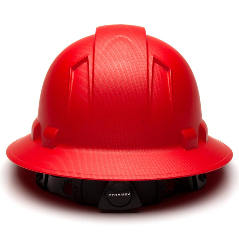 Custom Pyramex Ridgeline HD Full Brim Hard Hat, 4-Point Ratchet Suspension