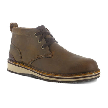 Rockport Works Men's Prestige Point Chukka EH Steel Toe Work Shoes, Beeswax Brown - RK2801