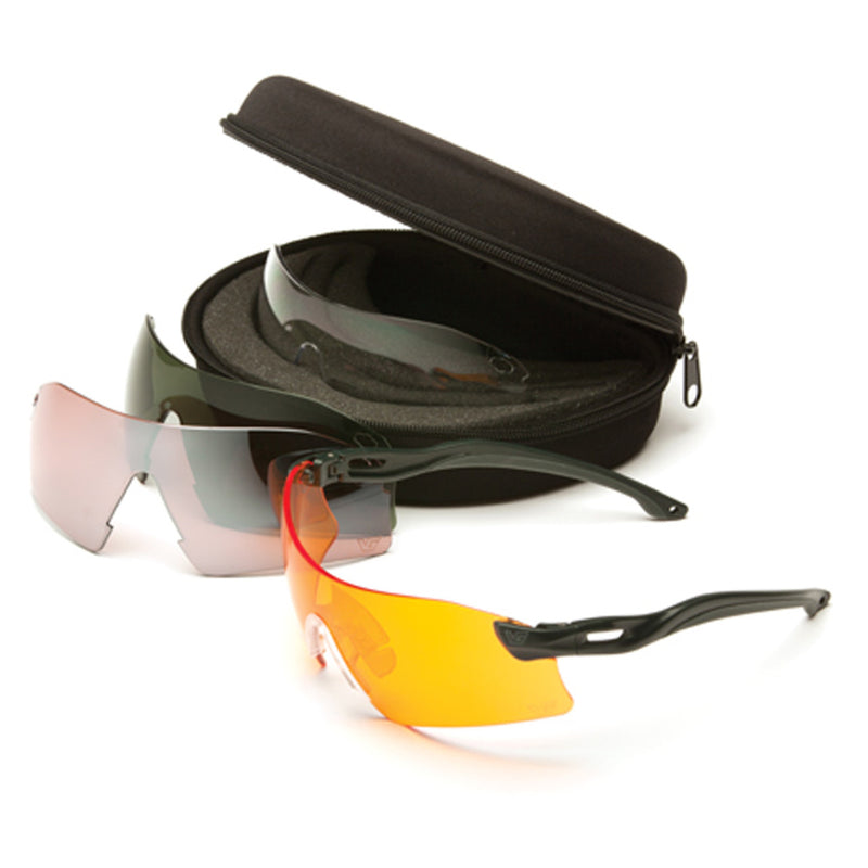 Venture Gear Drop Zone Safety Glasses, 4 Interchangeable Lenses