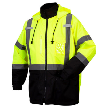 Pyramex RP31 Type R Class 3 Hi-Vis Waterproof Fleece Lined Parka