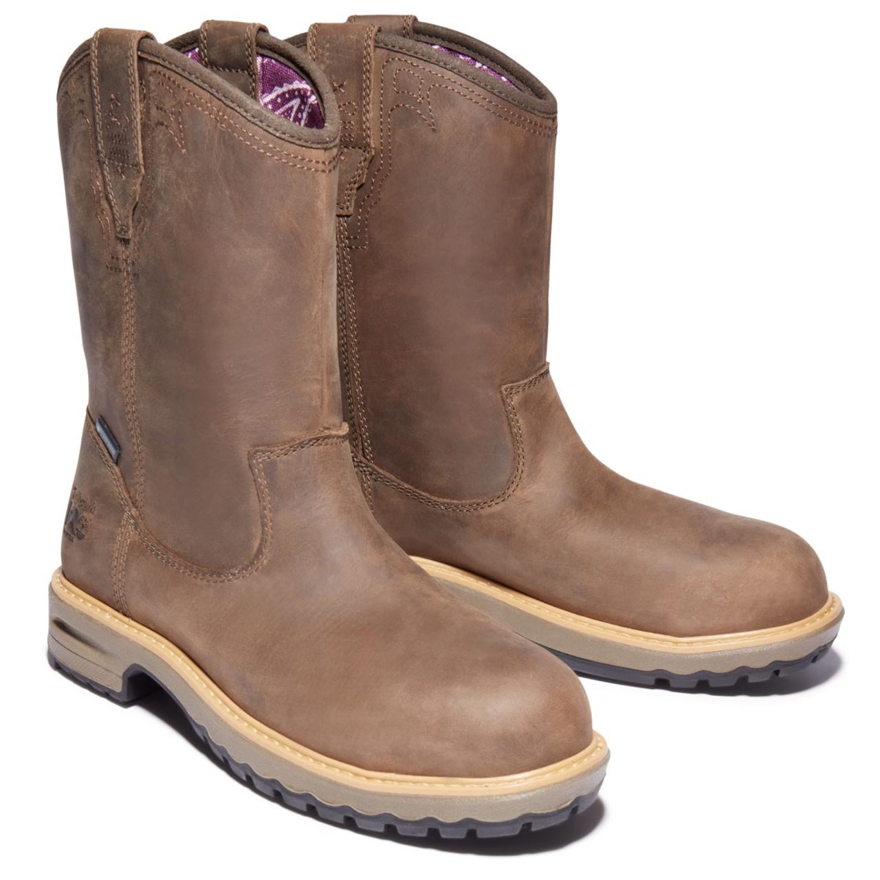 Timberland PRO Women's Ashlar Waterproof Alloy-Toe Pull-On Work Boots - A2959214