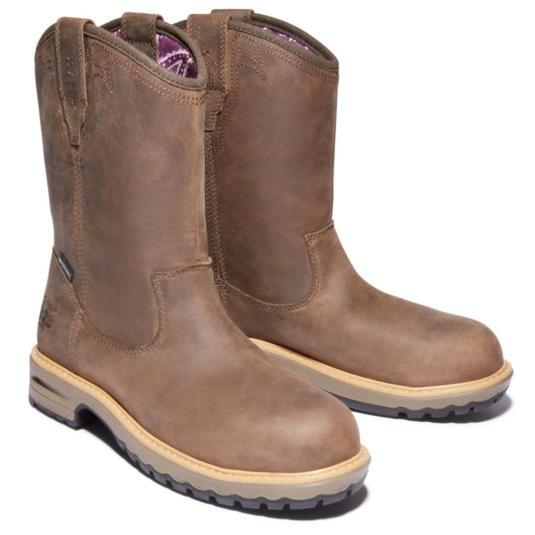 Timberland PRO Women's Ashlar Waterproof Alloy-Toe Pull-On Work Boots - A2959214