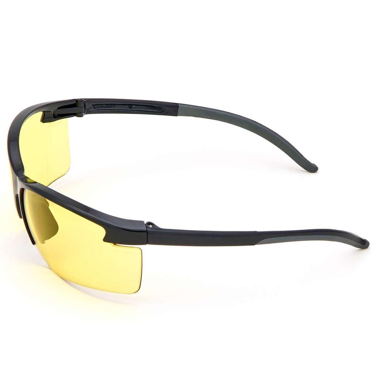 MSA Pyrenees Safety Glasses, Amber Anti-Fog Lens, Black Frame - 10033740