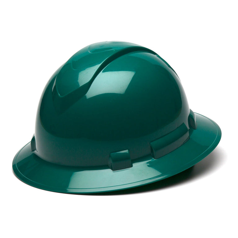 Custom Pyramex Ridgeline Full Brim Hard Hat, 4-Point Ratchet Suspension