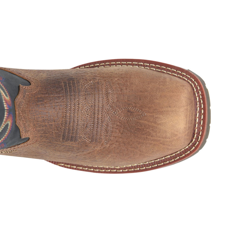 Double-H Boots Men's Belgrade 12" Roper EH Composite Toe Boots, DH6140, Brown