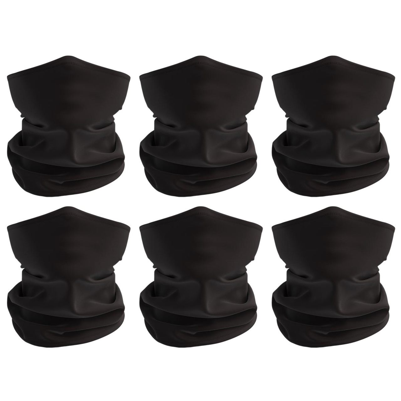 12 Pack - Rugged Blue Black Multipurpose Neck Gaiter Bandana Face Mask Sunscreen Face Cover