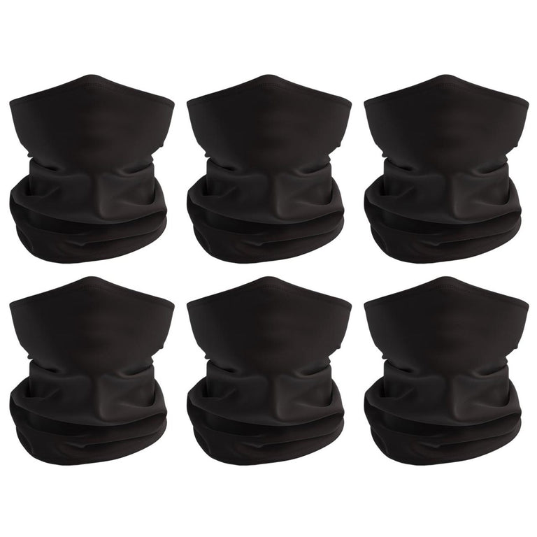 12 Pack - Rugged Blue Black Multipurpose Neck Gaiter Bandana Face Mask Sunscreen Face Cover