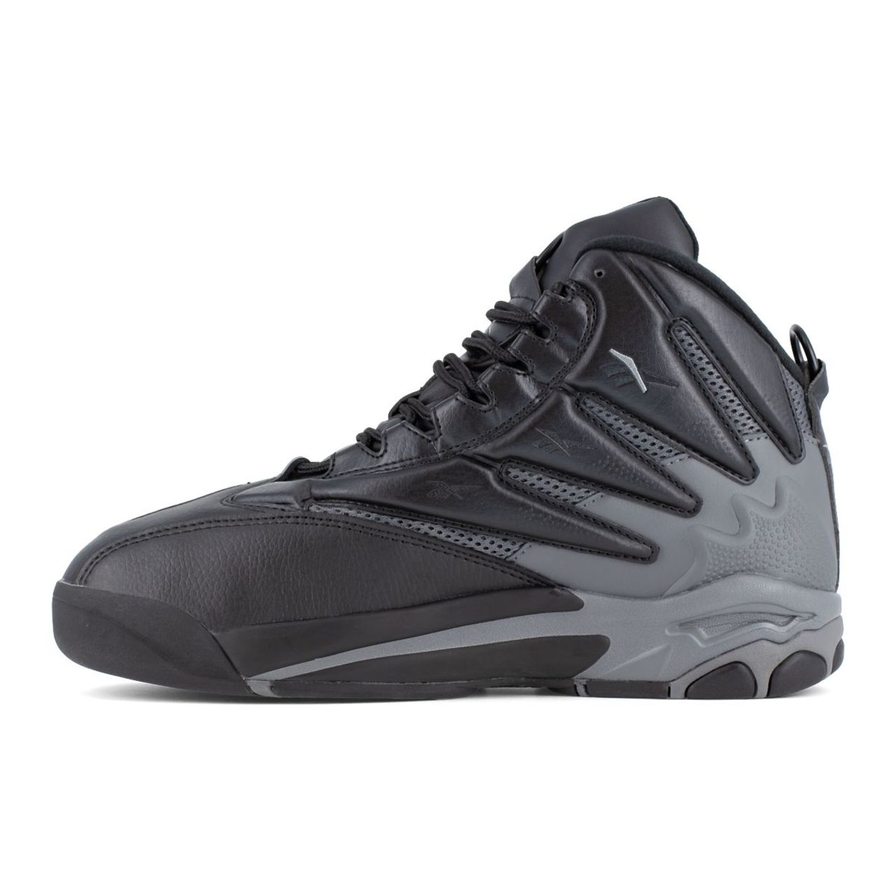 Reebok Men's The Blast EH Composite Toe Work Sneakers, Black and Dark Grey RB9406