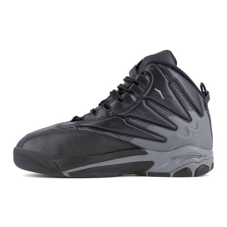 Reebok Men's The Blast EH Composite Toe Work Sneakers, Black and Dark Grey RB9406