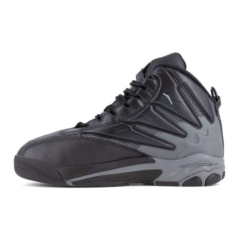 Reebok Men's The Blast EH Composite Toe Work Sneakers, Black and Dark Grey RB9406