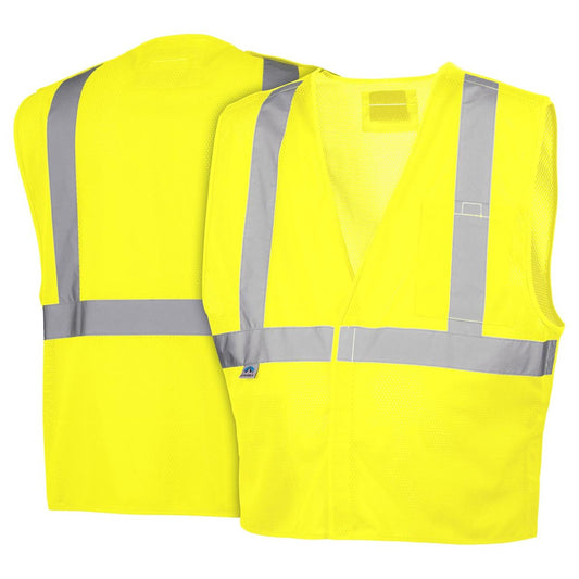 Pyramex RVHL25 Type R Class 2 Hi-Vis Breakaway Mesh Safety Vest