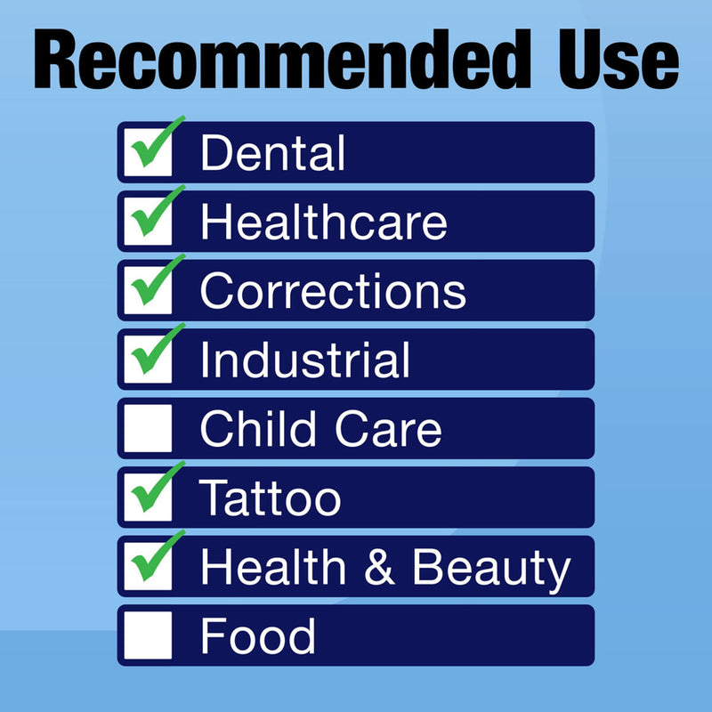 DASH True Comfort Blu Polychloroprene Exam Grade Disposable Gloves, Ocean Blue, 3.1 mil, Box of 100