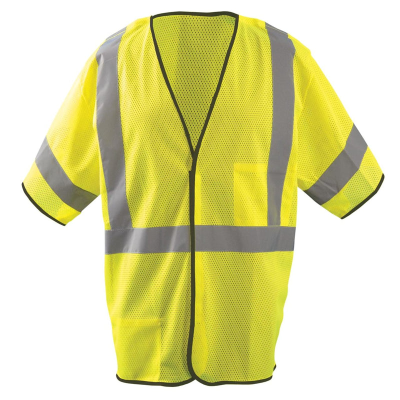 OccuNomix Type R Class 3 High-Vis 5 pt. Breakaway Mesh Safety Vest - LUX-HSGCB