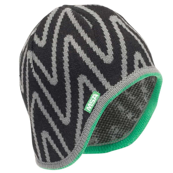 11/1まであいす【MUHLBAUER】 HAND KNIT CAP MSA V-Gard Hard Hat Liner Knit Cap, 10118417, Black/Gray – Safety