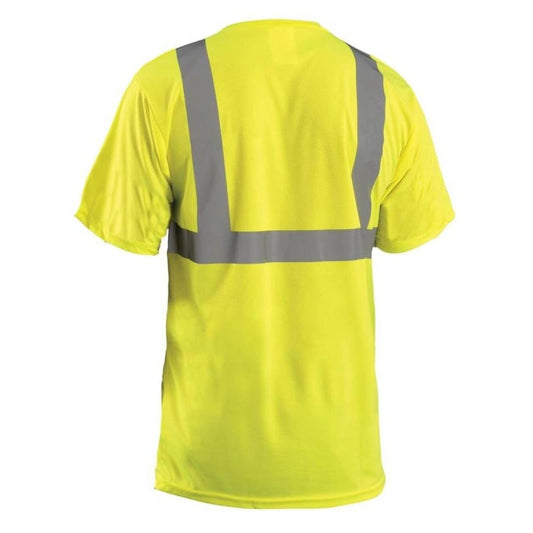 Custom OccuNomix Type R Class 2 High-Vis Birdseye Mesh Short Sleeve T-Shirt - LUX-SSETP2B