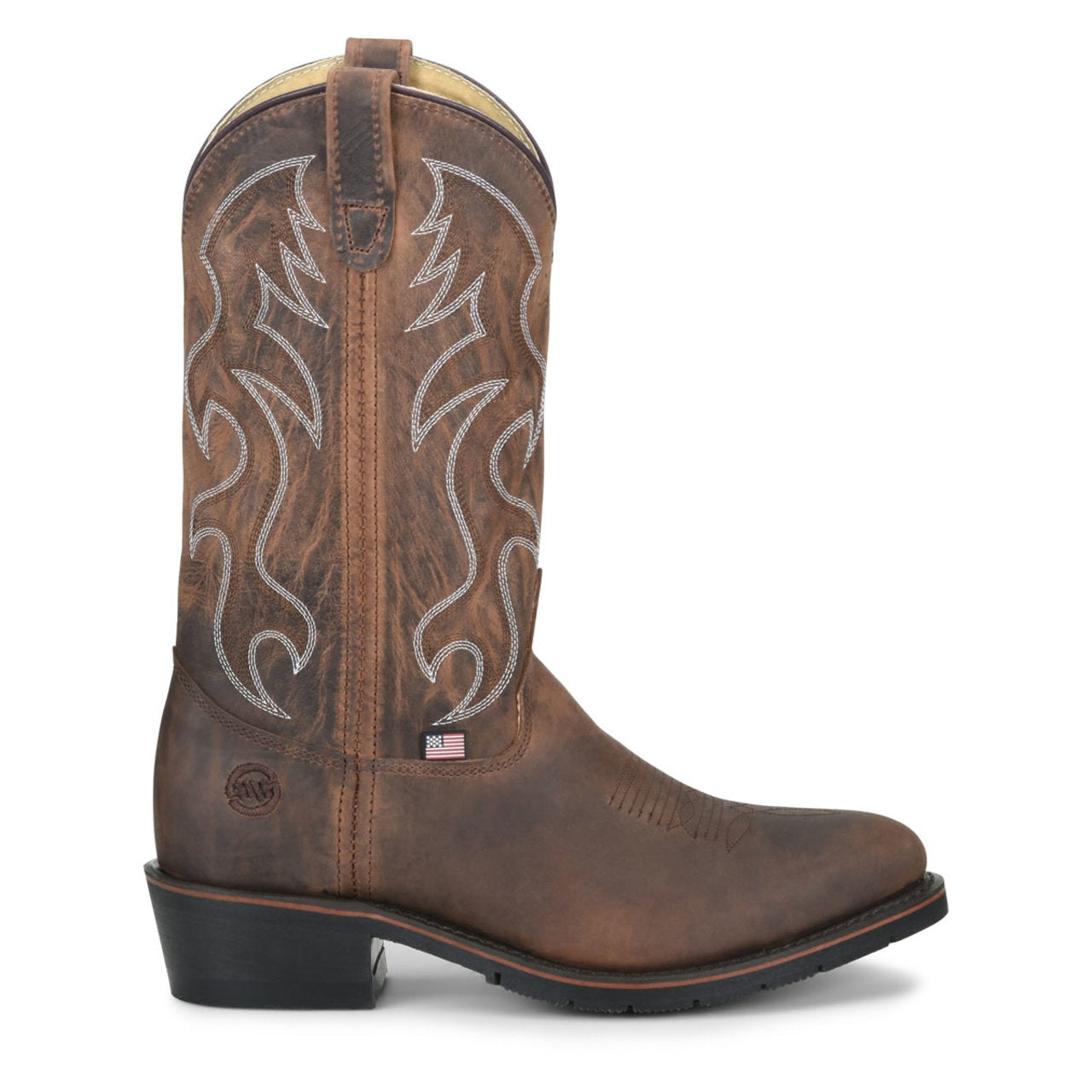 Double-H Men's Robert 12" Western Steel Toe Boots, 2282, Brown