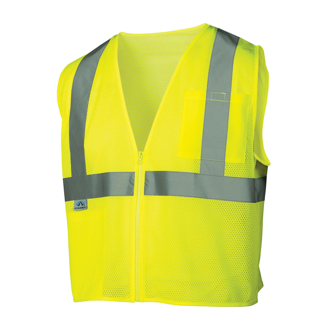 Pyramex RVZ21SE Hi-Vis Type R Class 2 Non-FR Self Extinguishing Mesh Safety Vest