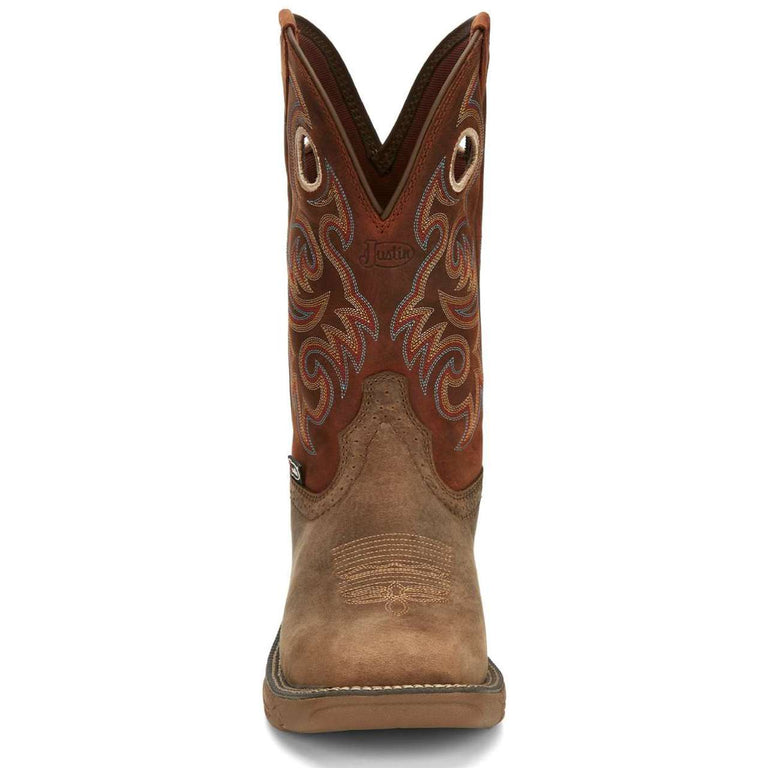 Justin Men's Rush 11" Waterproof EH Composite Toe Boots, SE4341, Brown